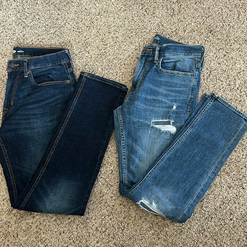 2 Pairs Old Navy Jeans Slim